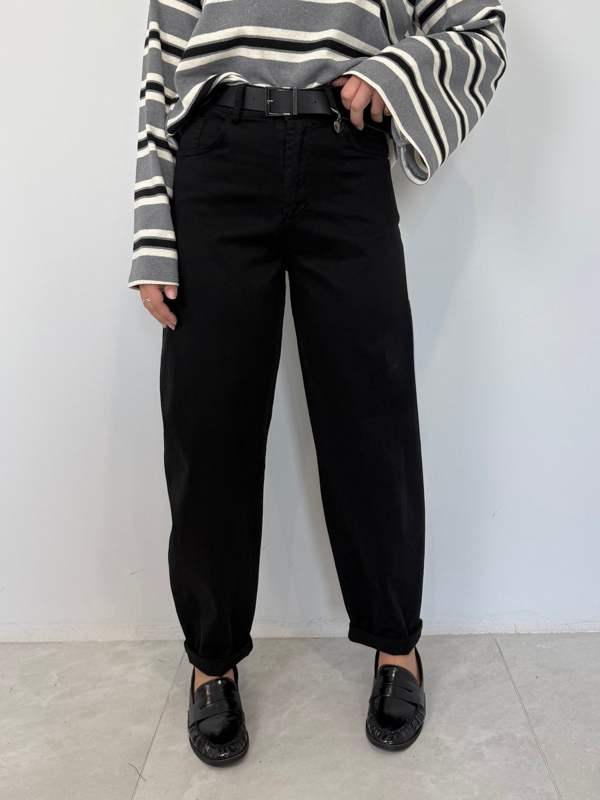 PRE-ORDINE 26/10: SusyMix - Pantalone cuoricino nero