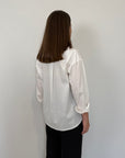 SusyMix - Camicia bianca con tasca paillettes