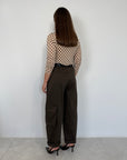 SusyMix - Pantalone ovetto cargo moro