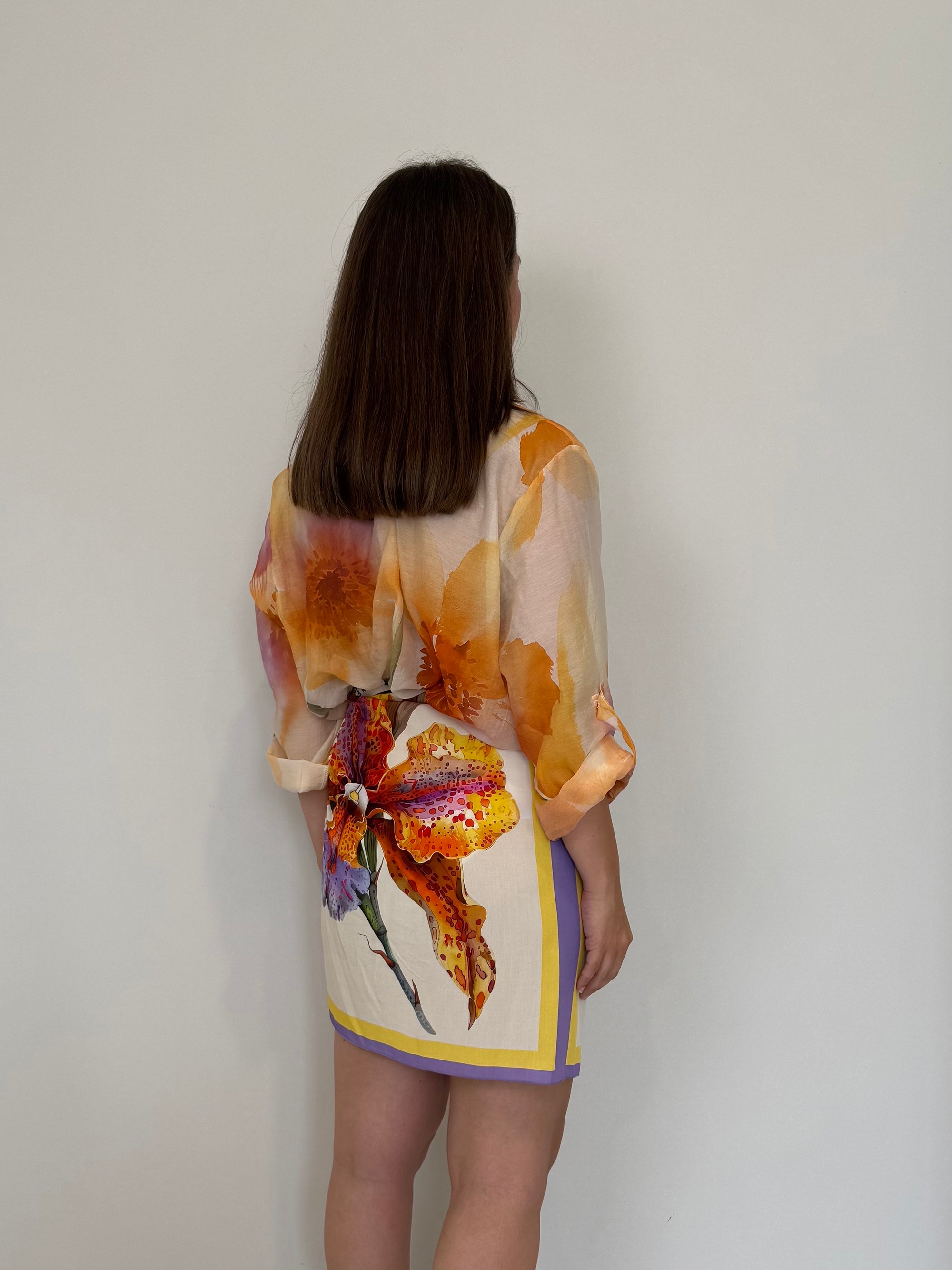 Haveone - Gonna pareo orchidea arancio