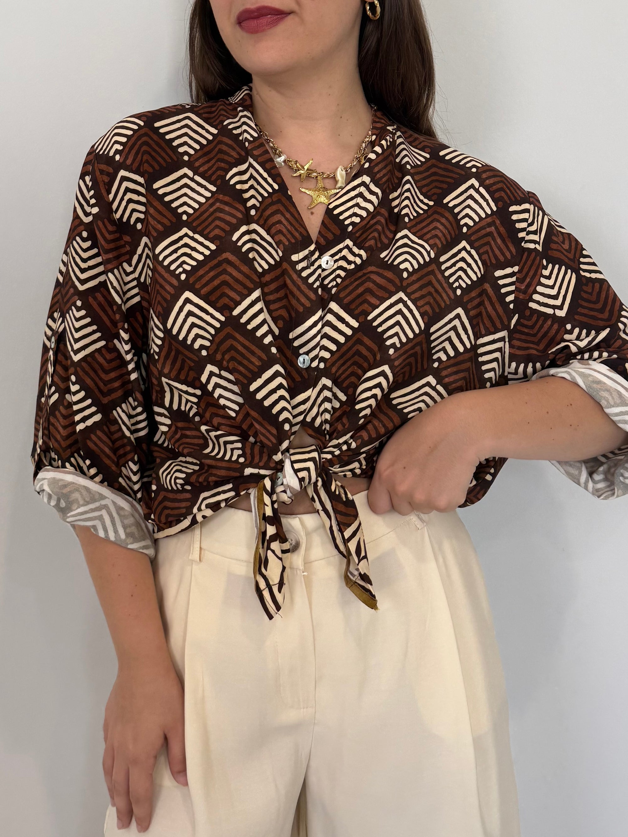 Haveone - Camicia in viscosa Marrakech