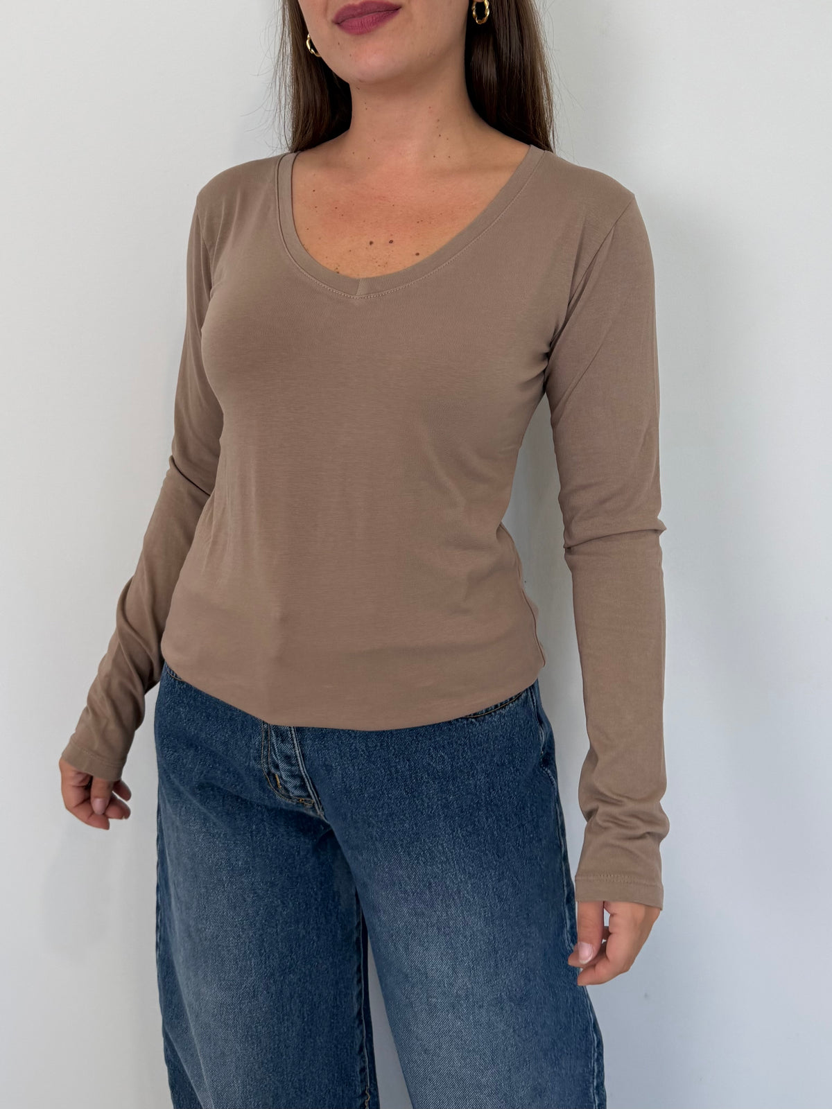Haveone - Maglia scollo v slim