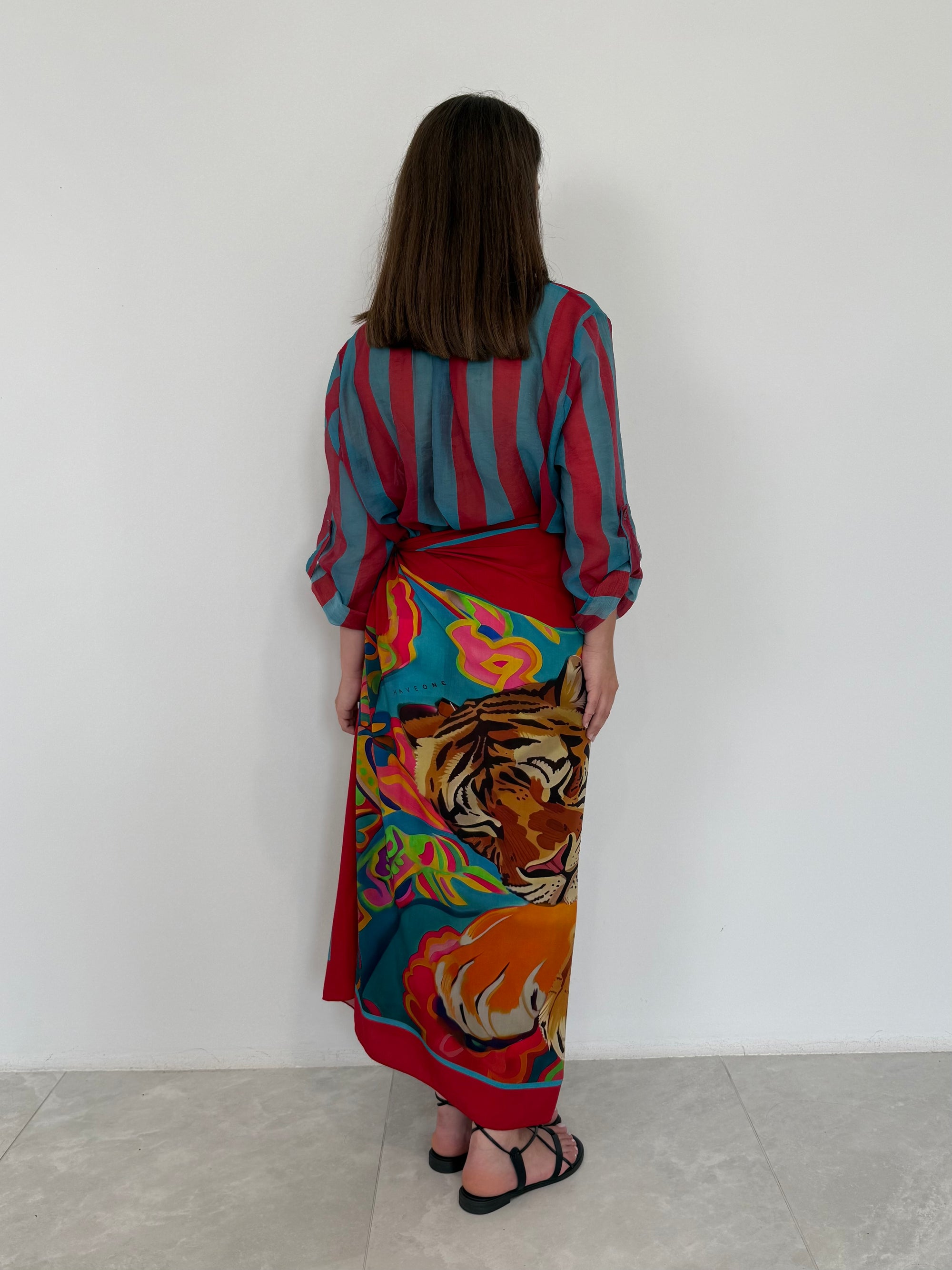 Haveone - Gonna pareo lunga tigre india