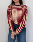 Haveone - Maglia scatola bordeaux
