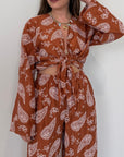 SusyMix - Camicia fantasia paisley papaya