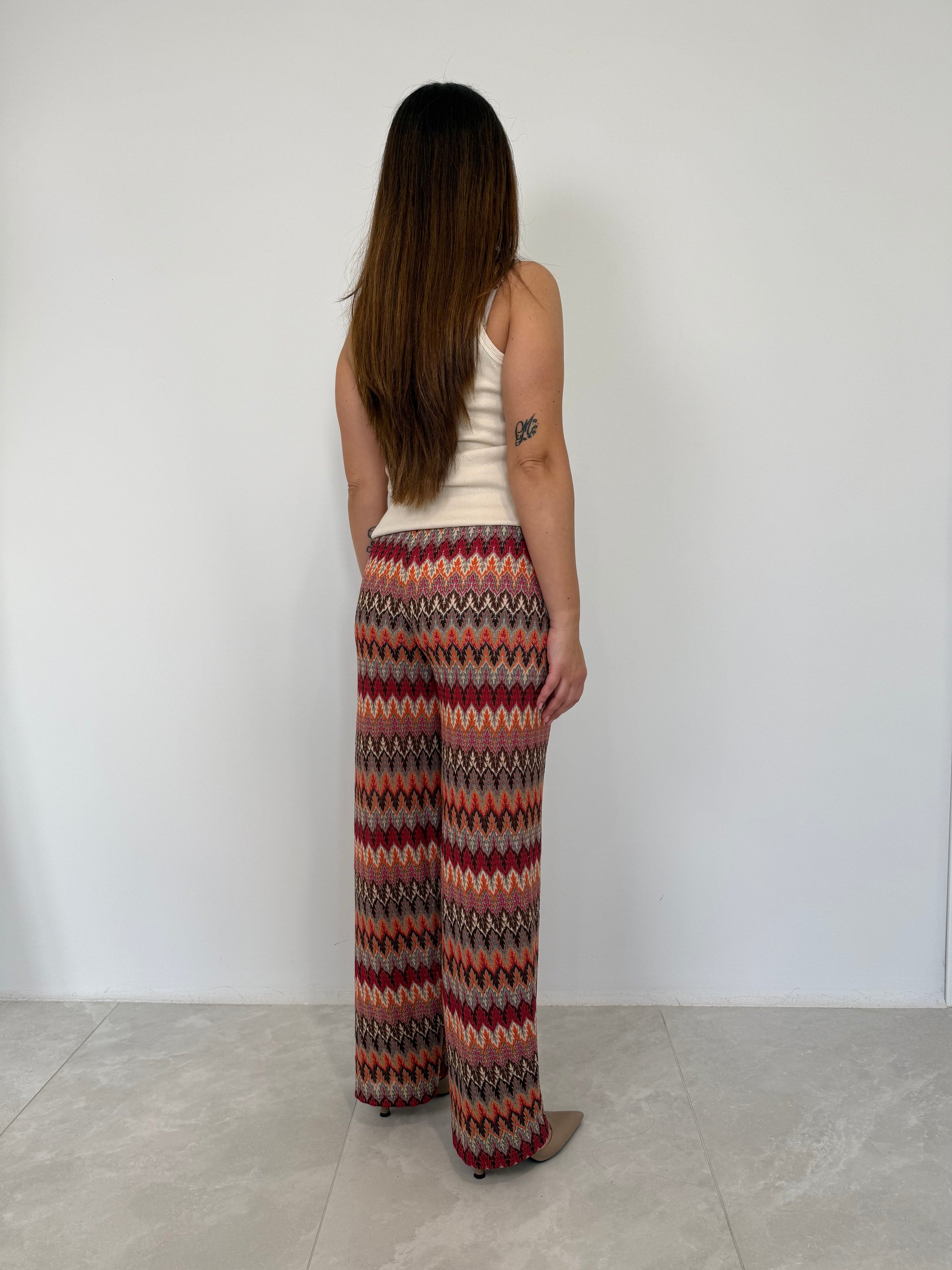 SusyMix - Pantalone zigzag rosso