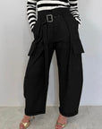 Haveone - Pantalone cargo nero