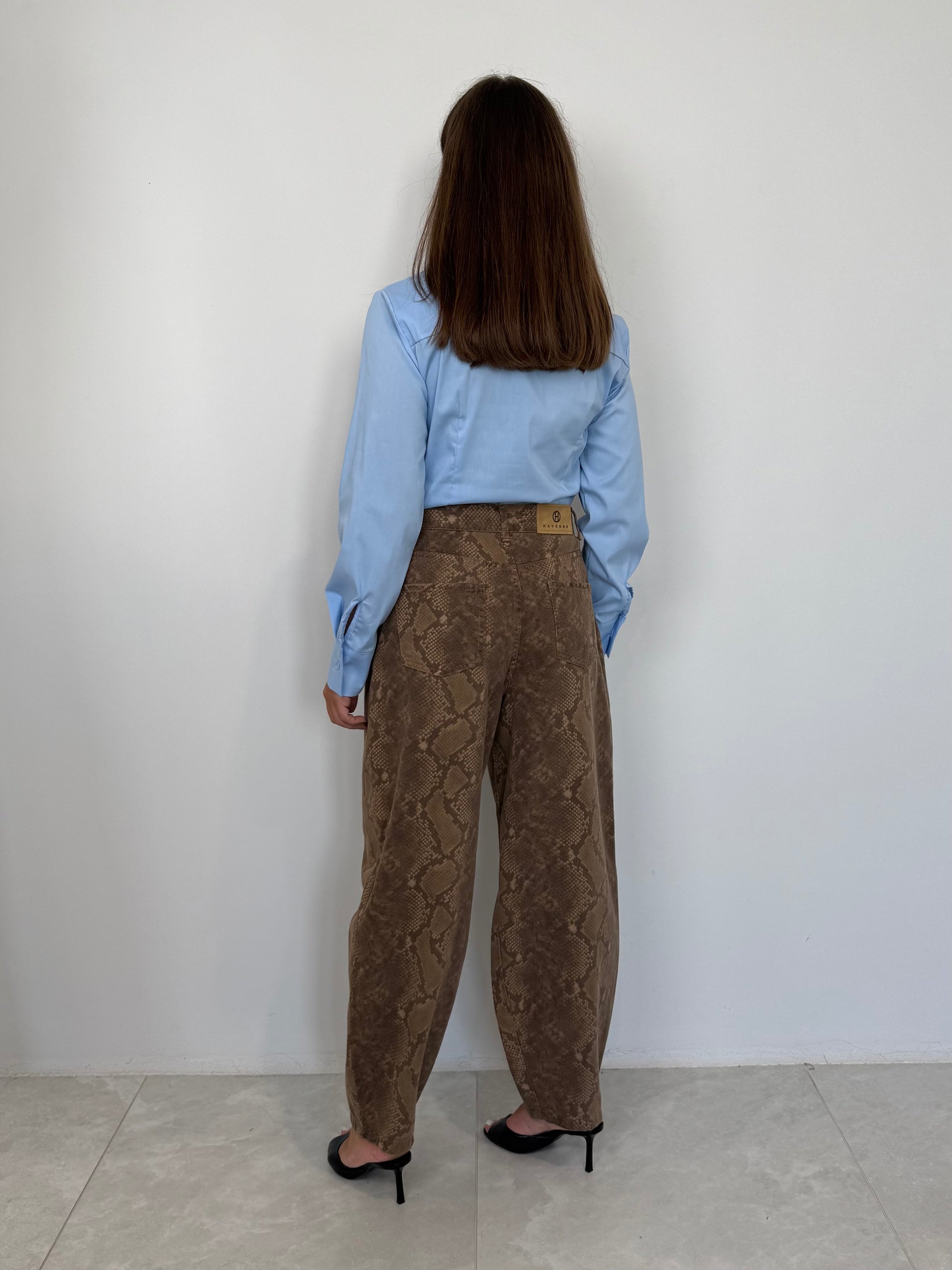 Haveone - Jeans fantasia pitonata