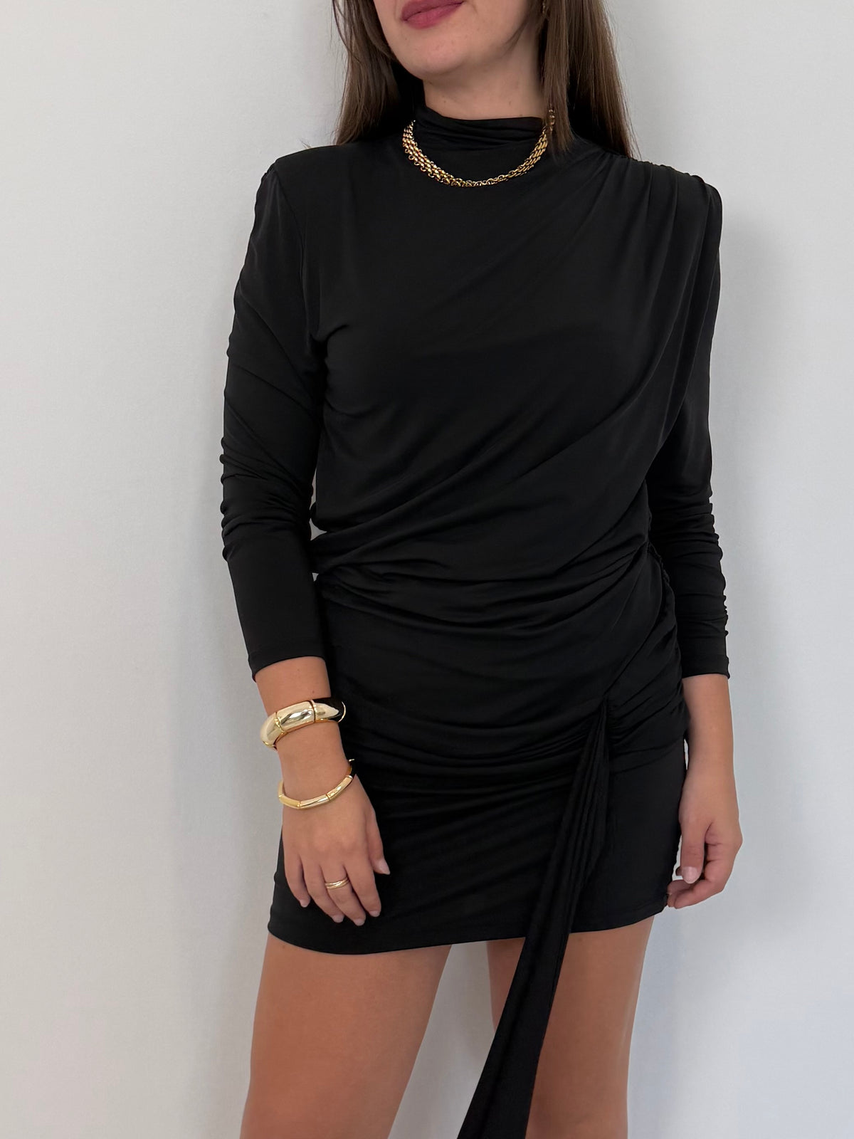 Haveone - Abito in modal con drappeggio