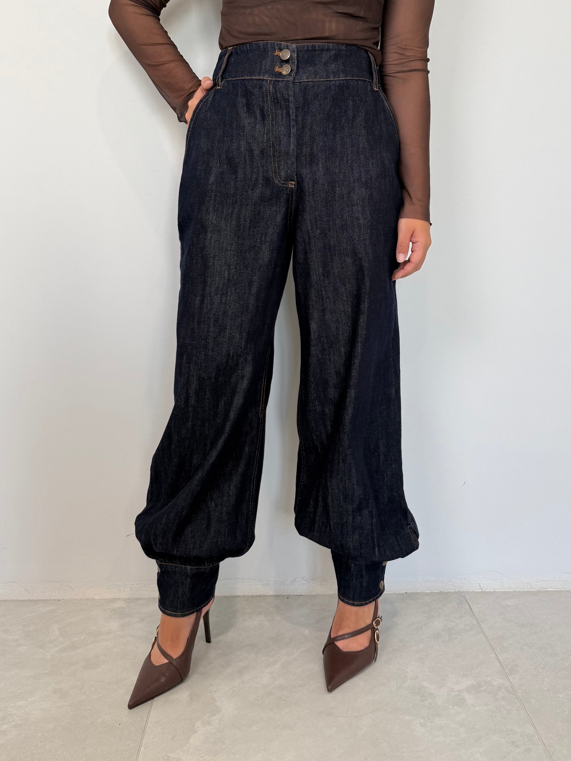 Tensione In - Jeans baloon con polsino