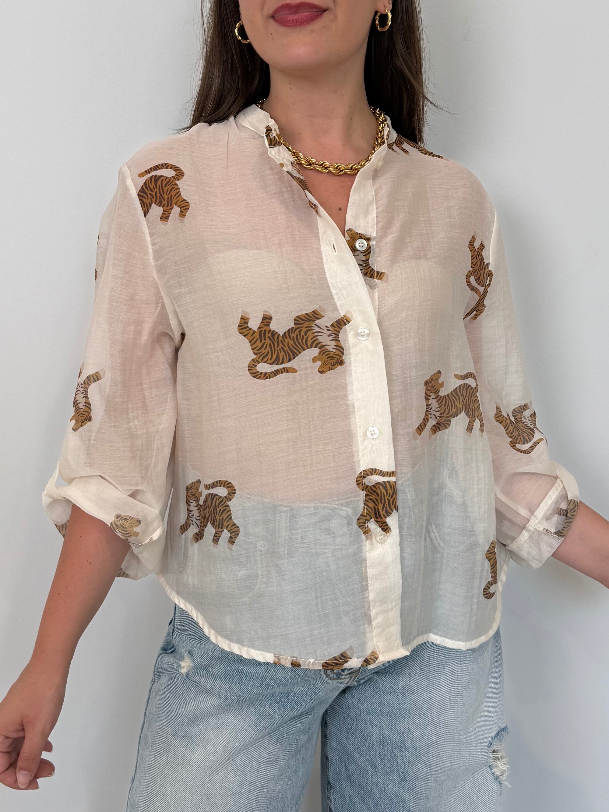 Haveone - Camicia con ghepardi
