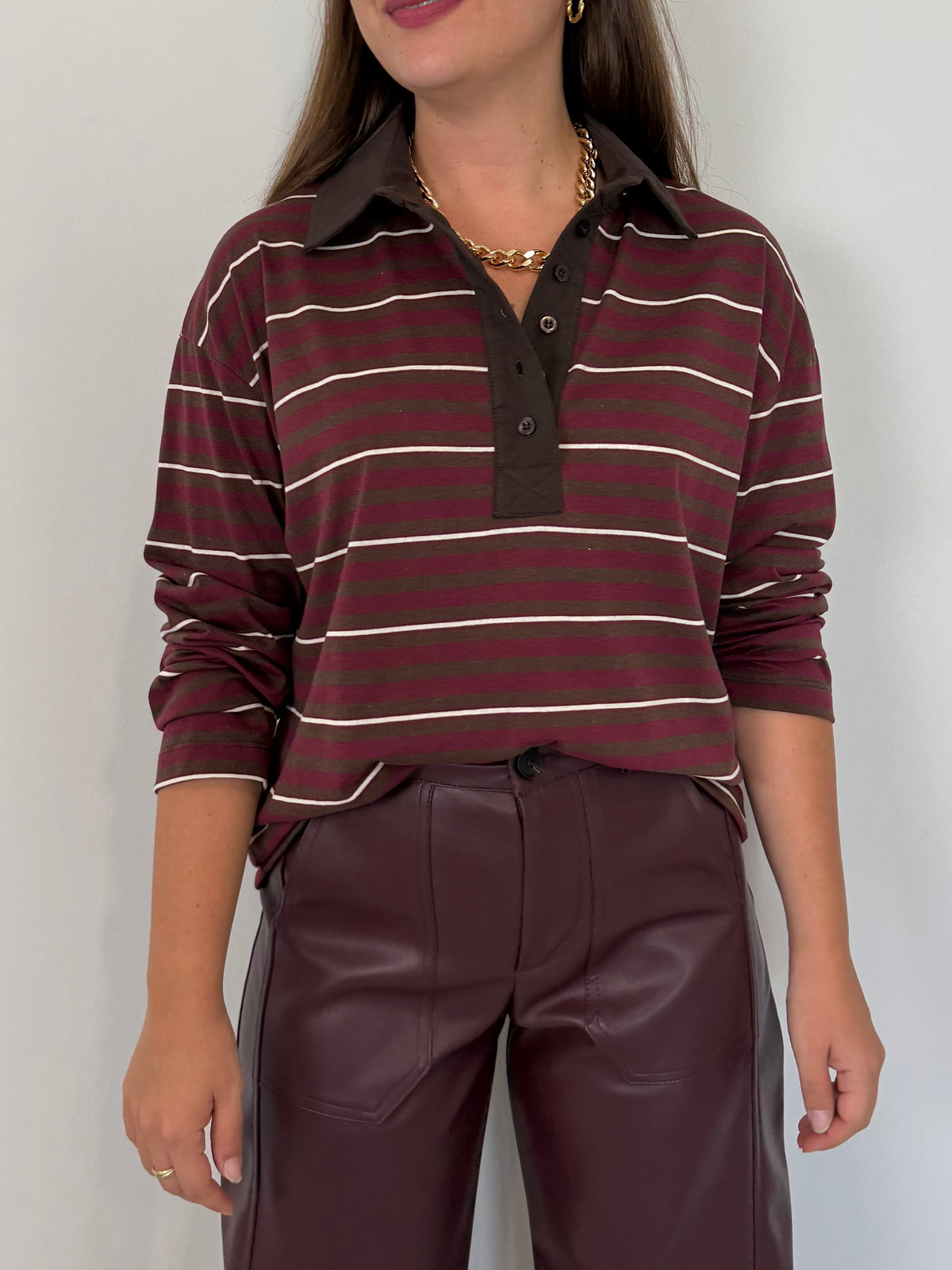 Haveone - Polo righe vino