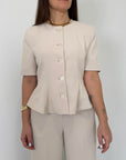 Tensione In - Completo fluido con giacca slim panna