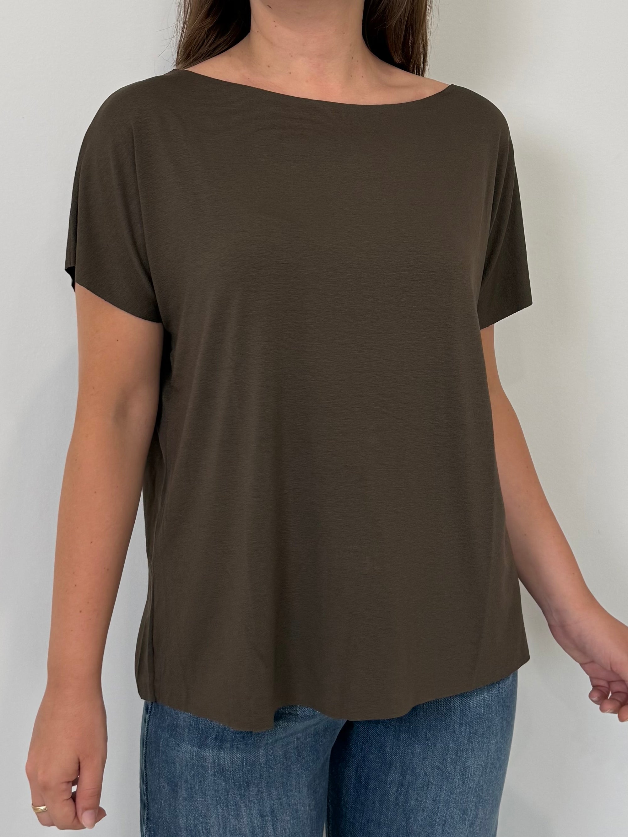 SusyMix - T-shirt con fiocchetti moro