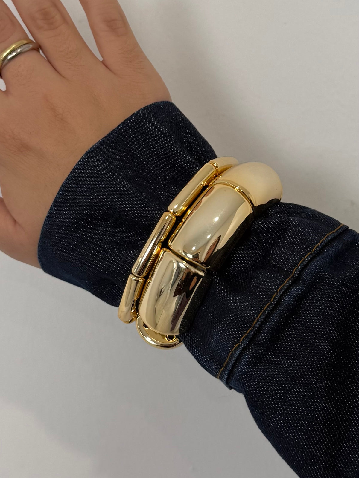Doppio bracciale dorato