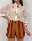 Haveone - Short rigato india con trinetta