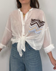 Tensione In - Camicia con tasca zigzag
