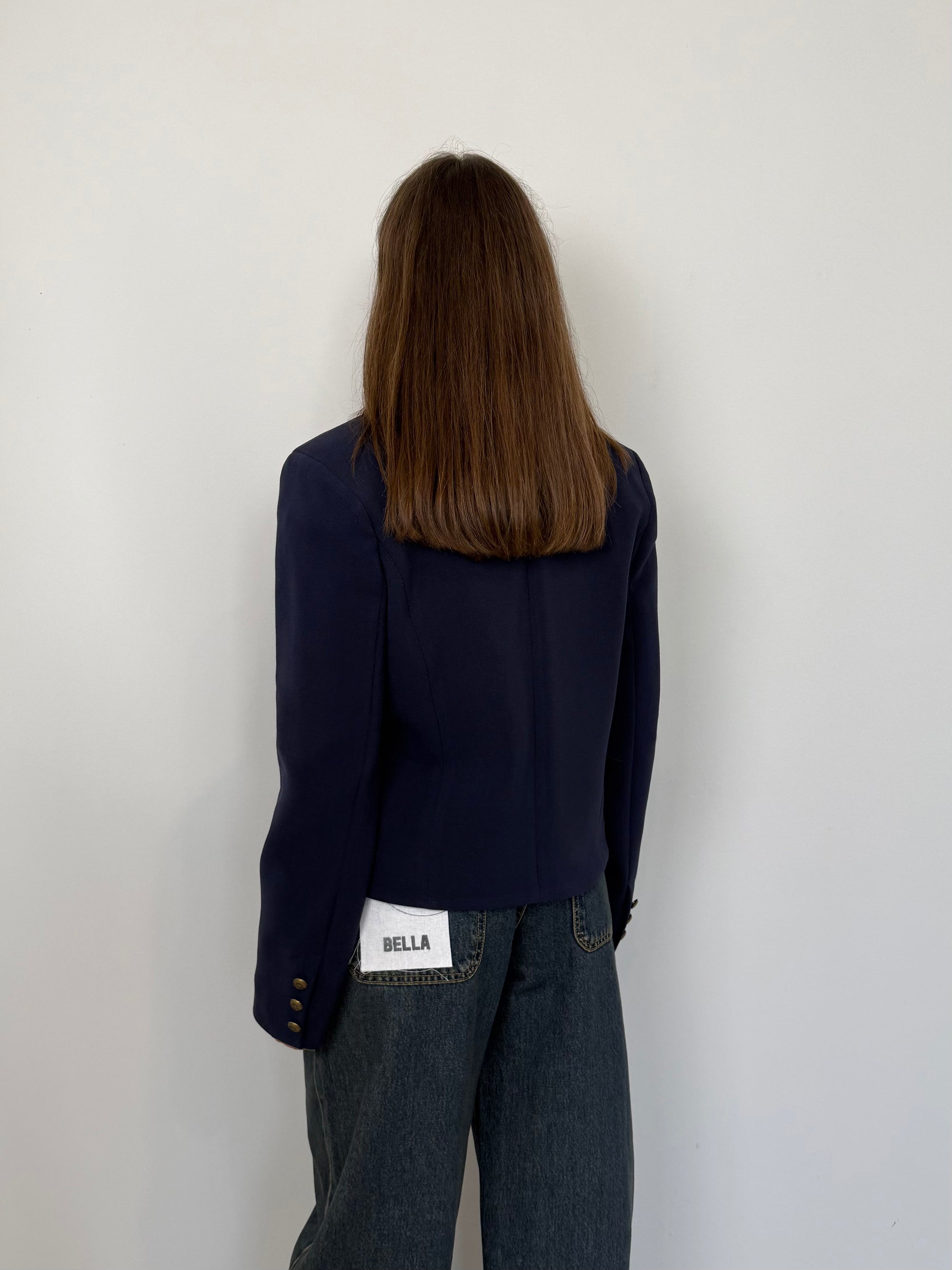 Tensione In - Giacca con bottoni dorati blu