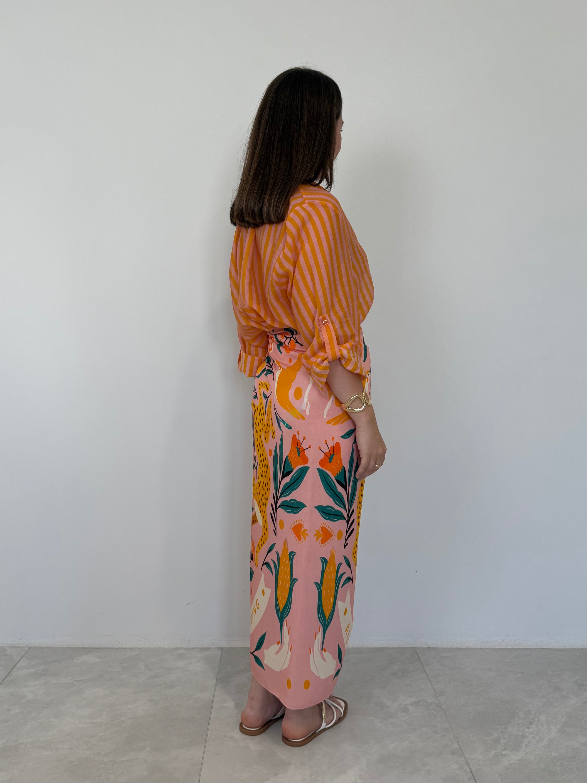 Haveone - Gonna pareo lunga wild rosa