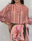 Haveone - Camicia con fantasia rombetti