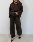 SusyMix - Jeans barrel sovrattinto moro