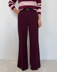 SusyMix - Pantalone fluido flare barolo