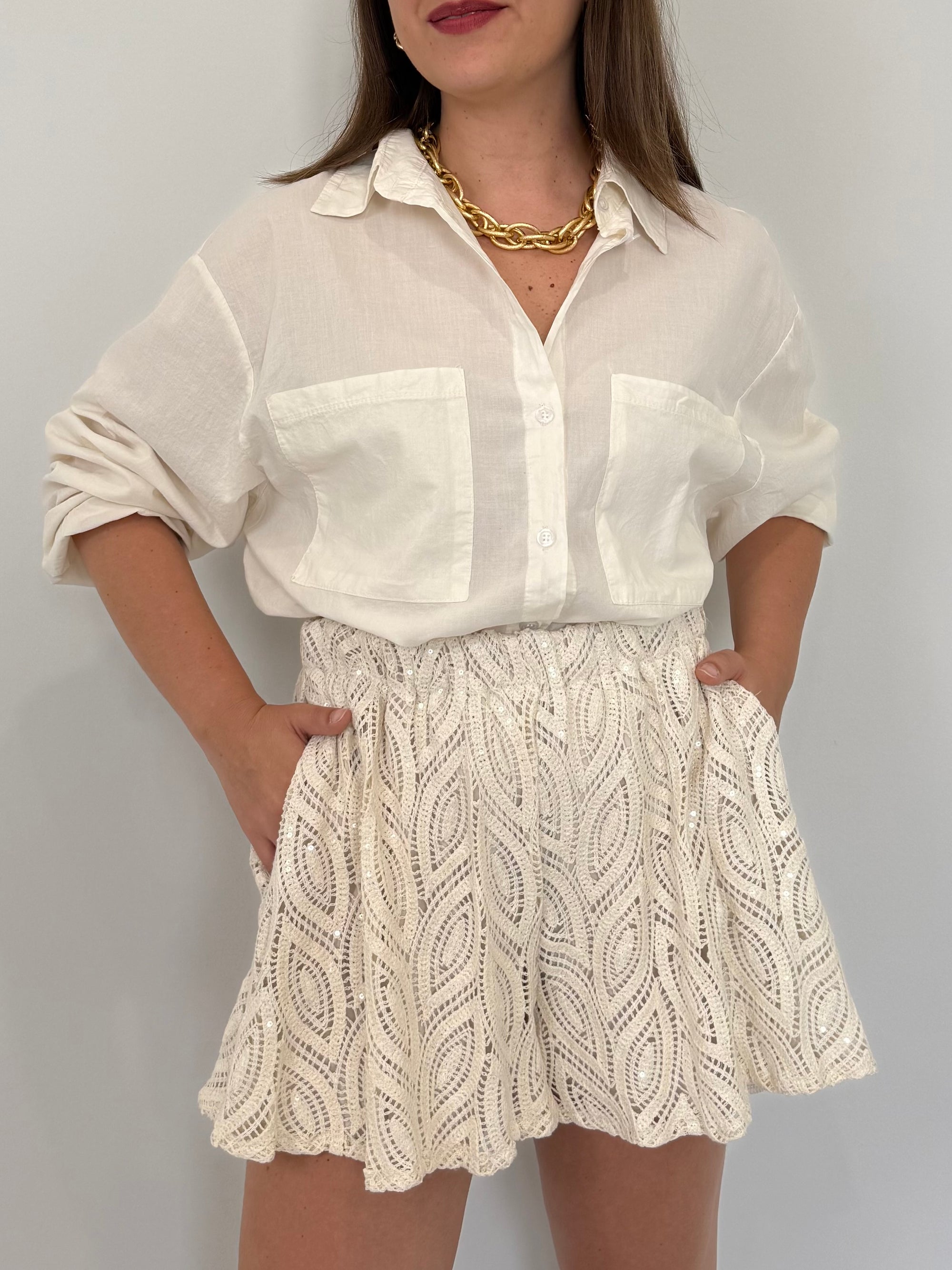 Haveone - Short svasato con punti luce