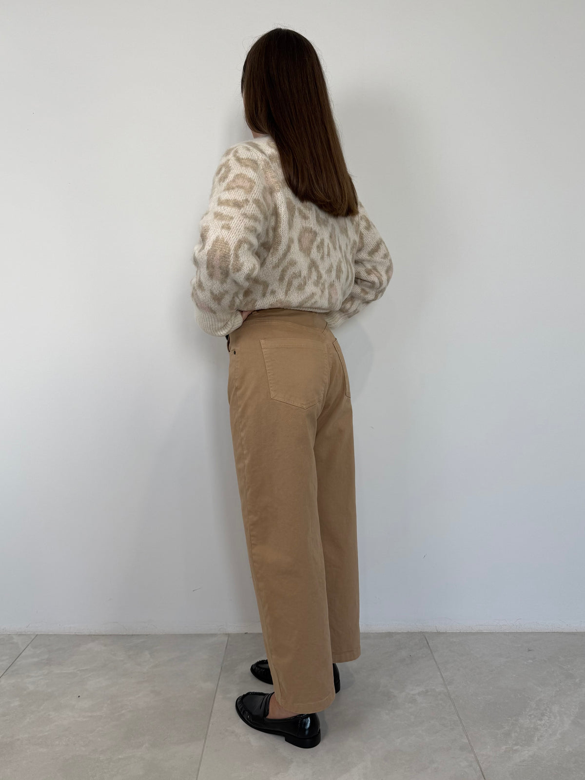 Tensione In - Jeans barrel cammello