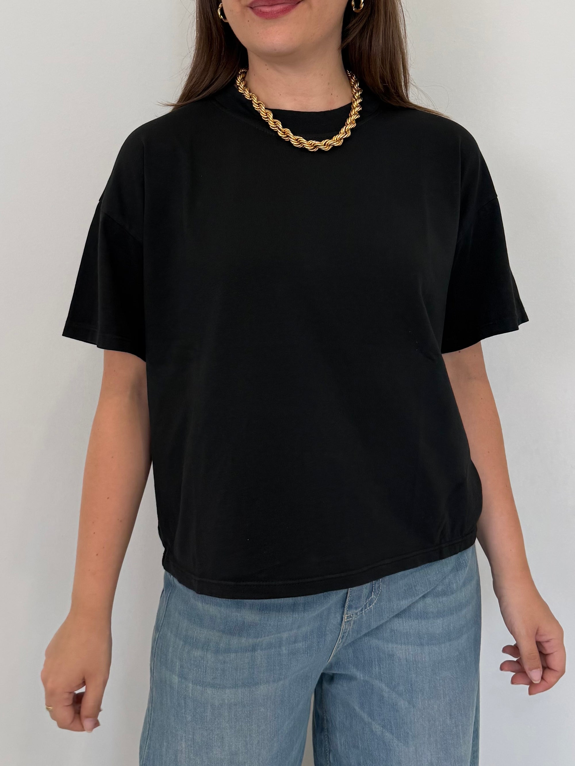 SusyMix - T-shirt basic a scatola nero