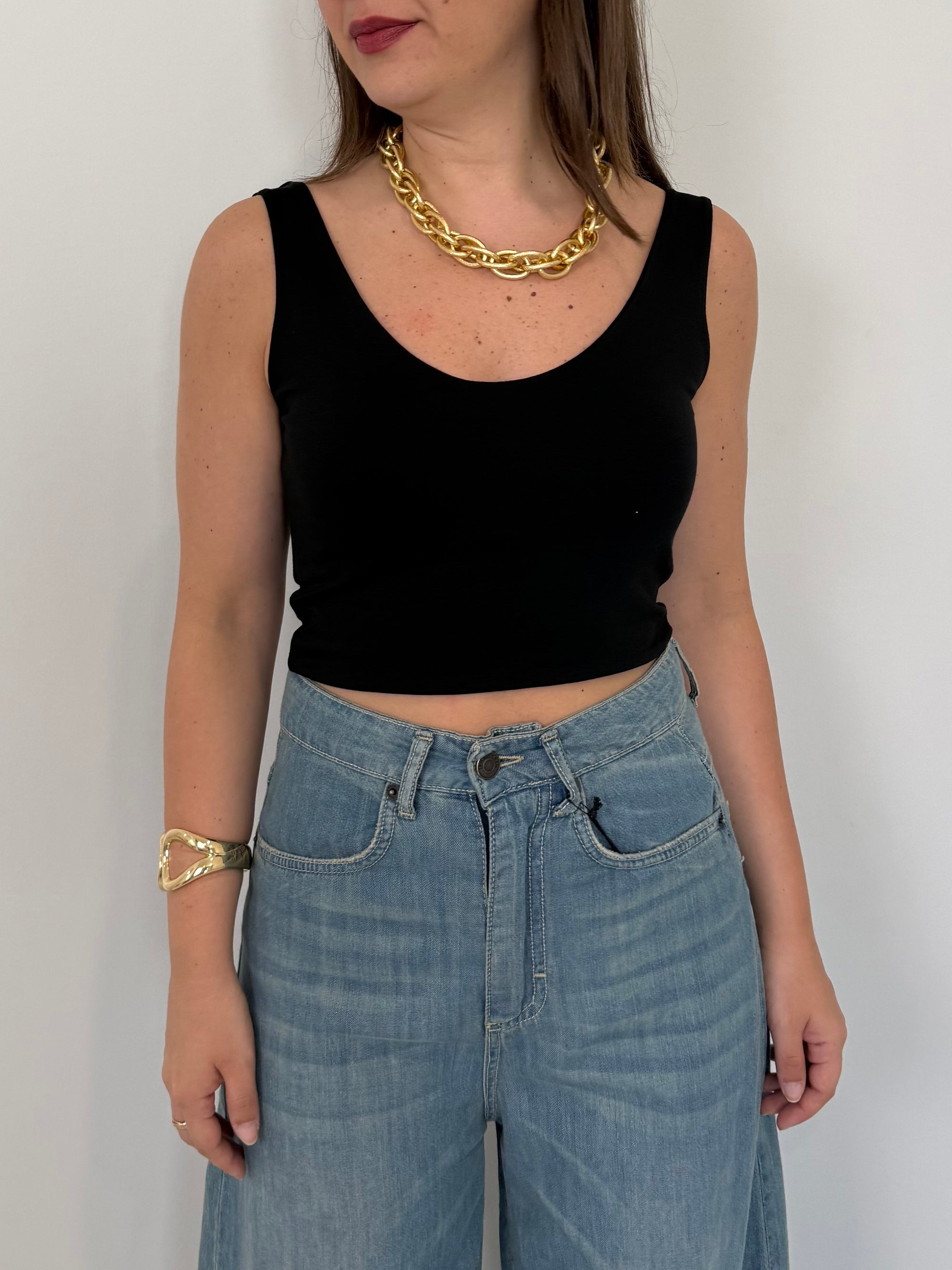 SusyMix - Canotta crop nera