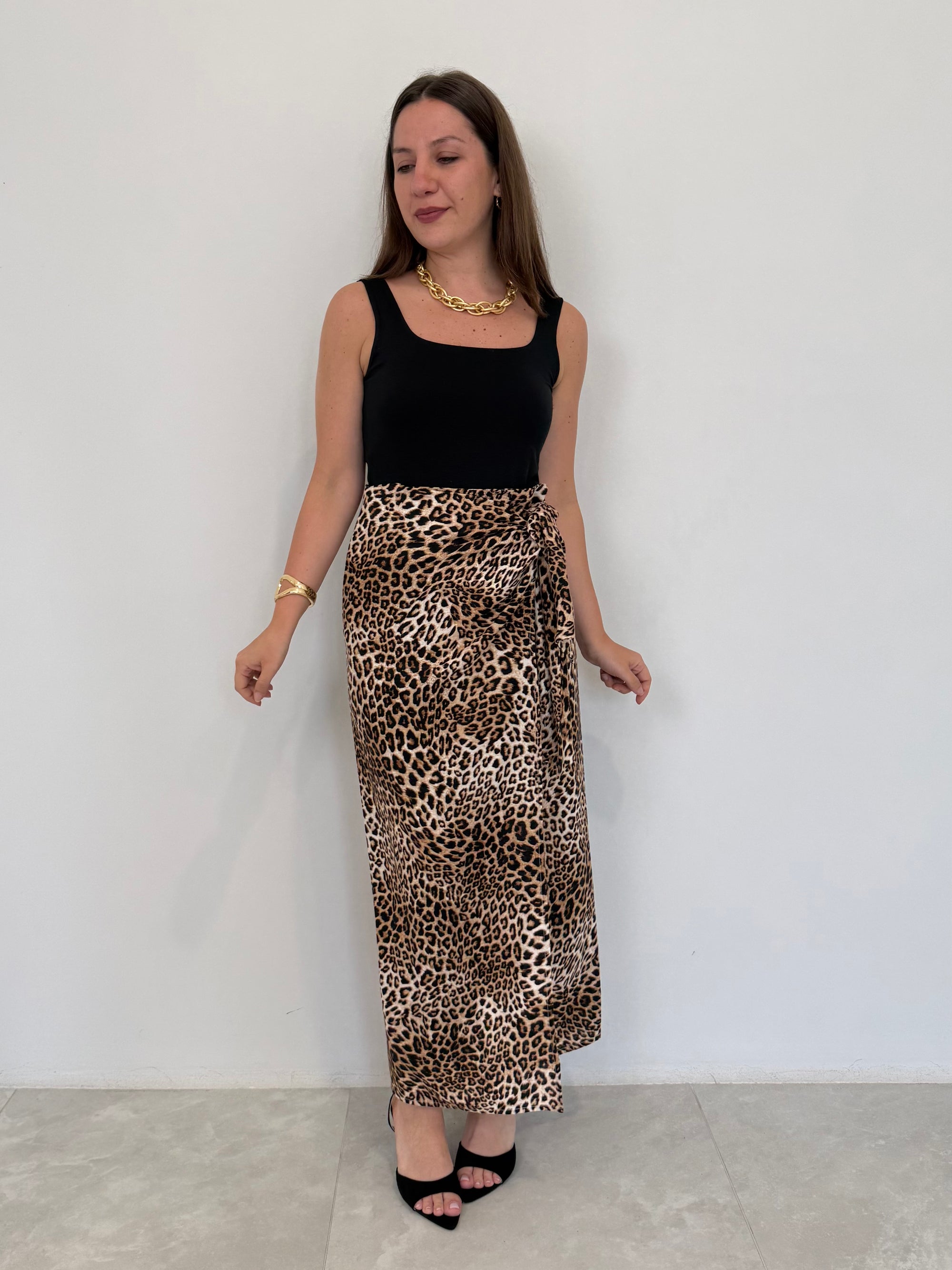 Tensione In - Gonna pareo animalier
