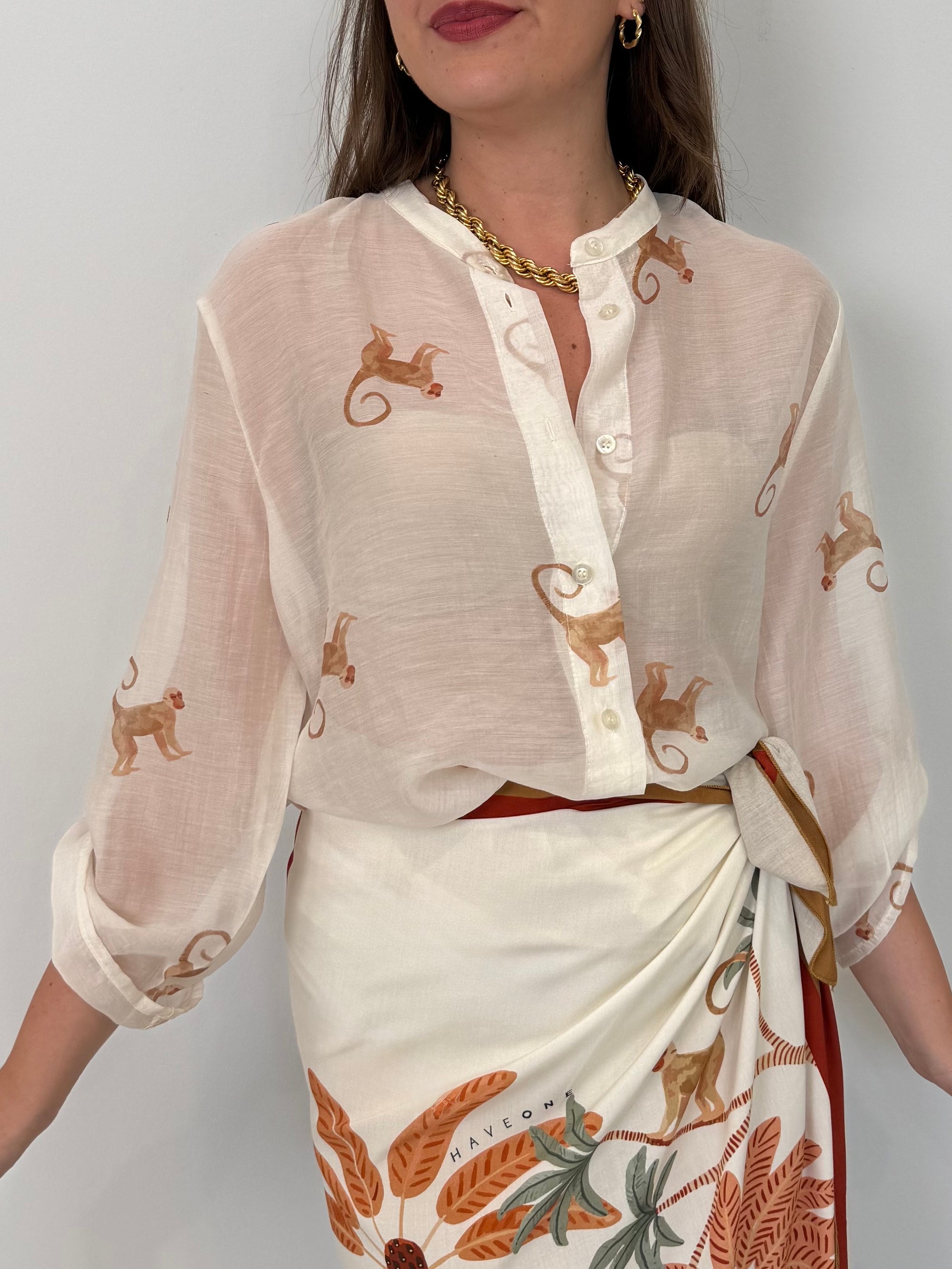 Haveone - Camicia con scimmie
