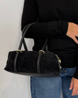 Civico23 - Borsa a spalla in vera pelle nera