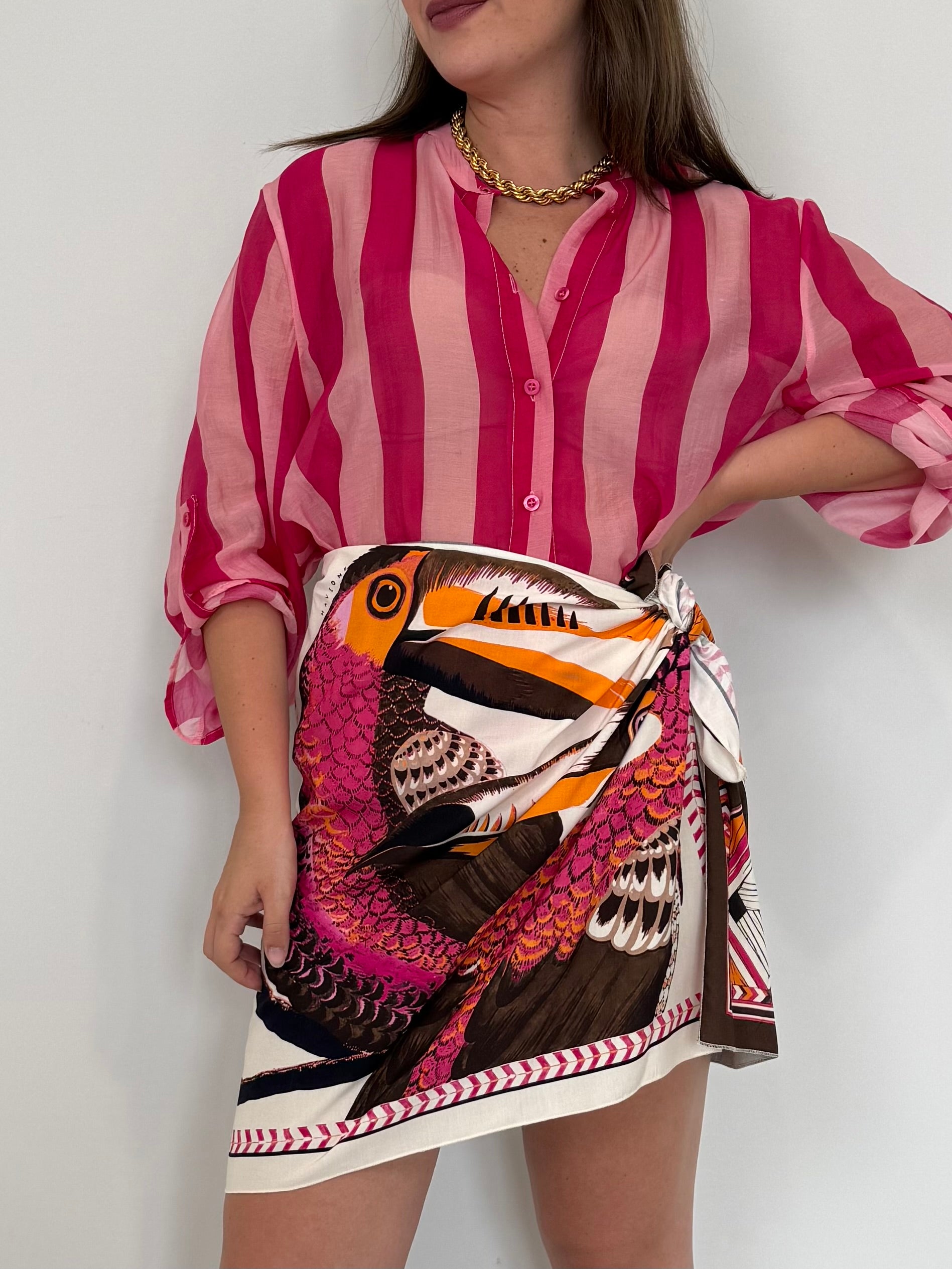 Haveone - Gonna pareo tucano fuxia