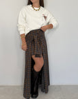 Haveone - Gonna lunga con maniche camicia moro