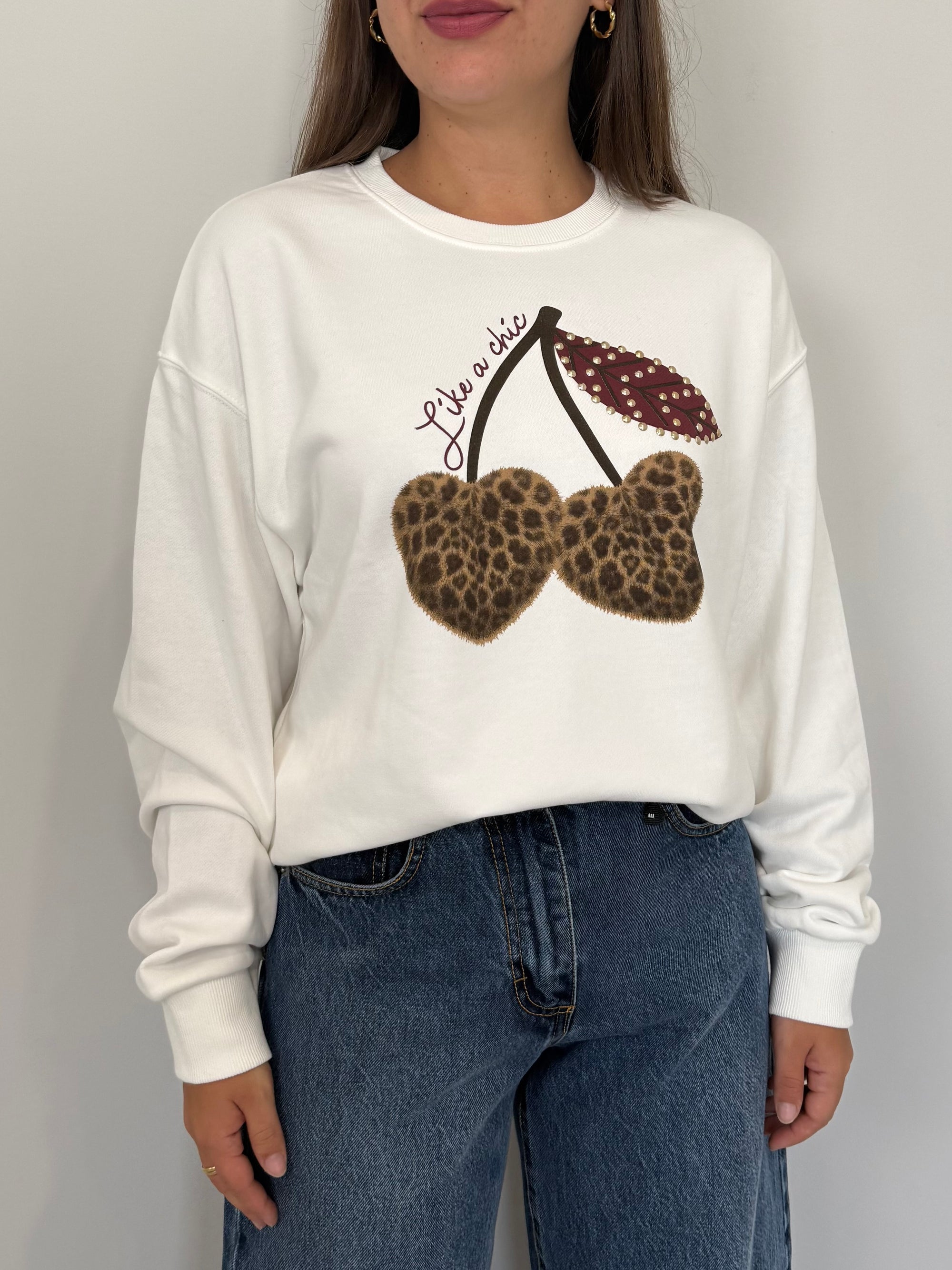 Civico23 - Felpa cherry animalier