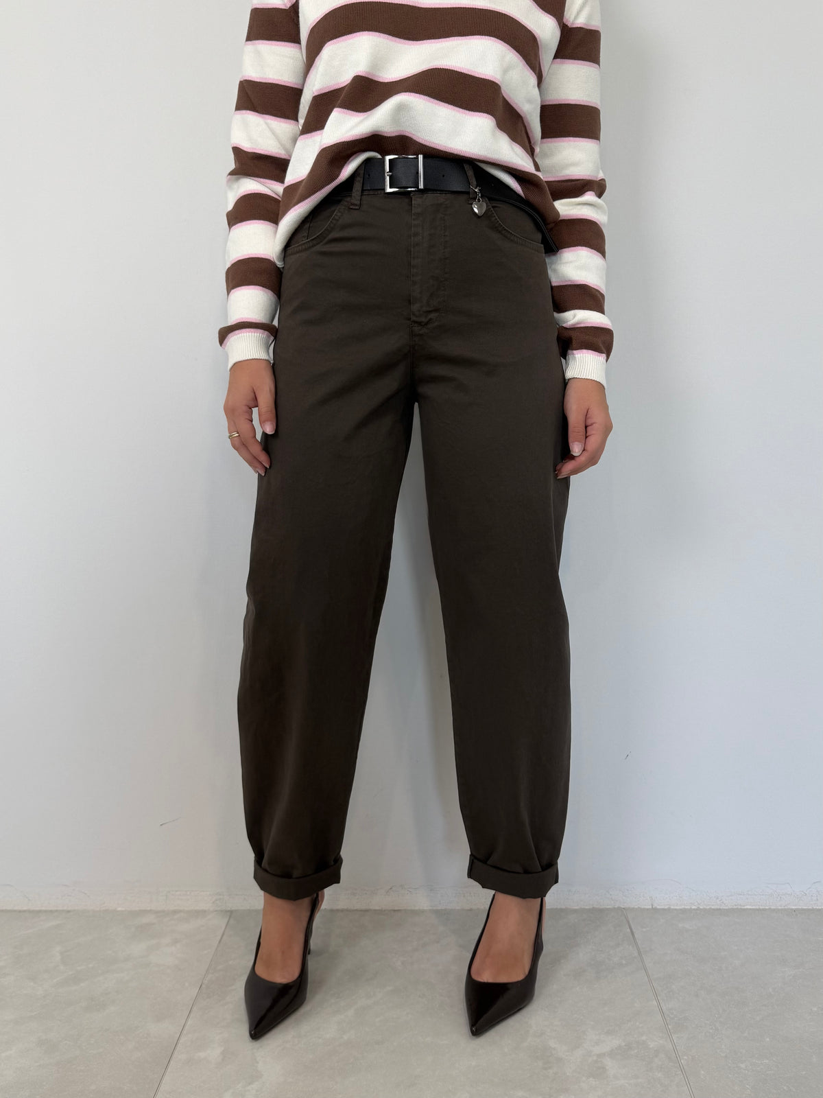 PRE-ORDINE 26/10: SusyMix - Pantalone cuoricino moro
