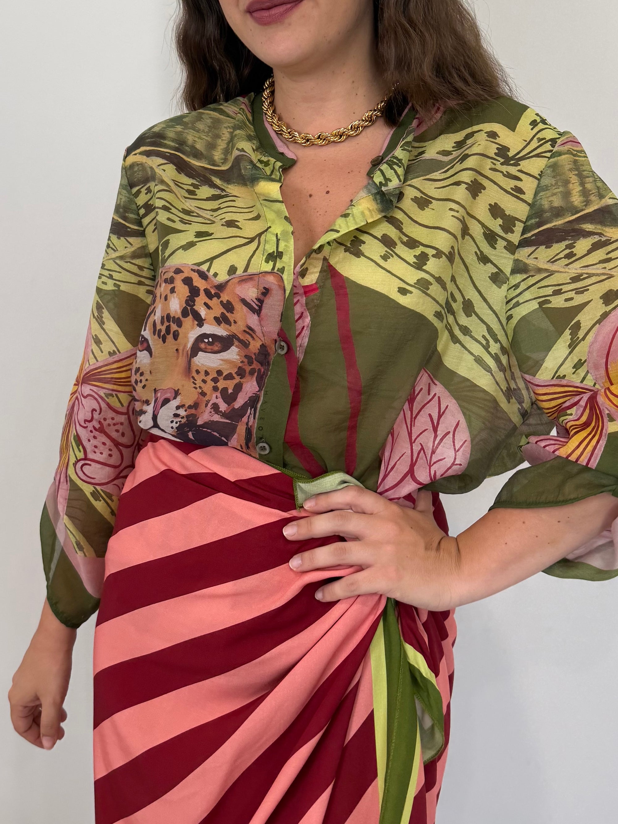 Haveone - Camicia stripes tiger