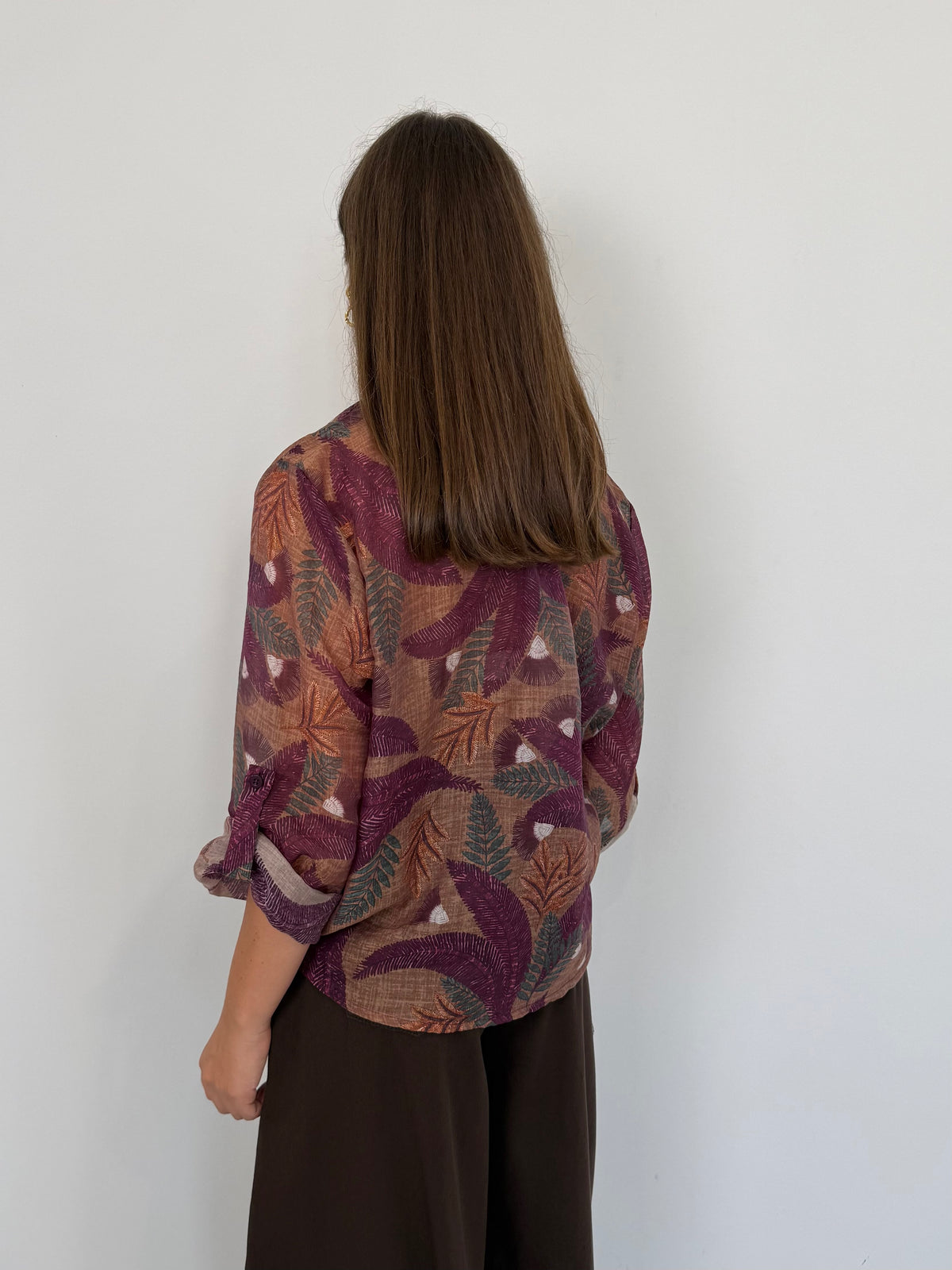Haveone - Camicia palme con collana