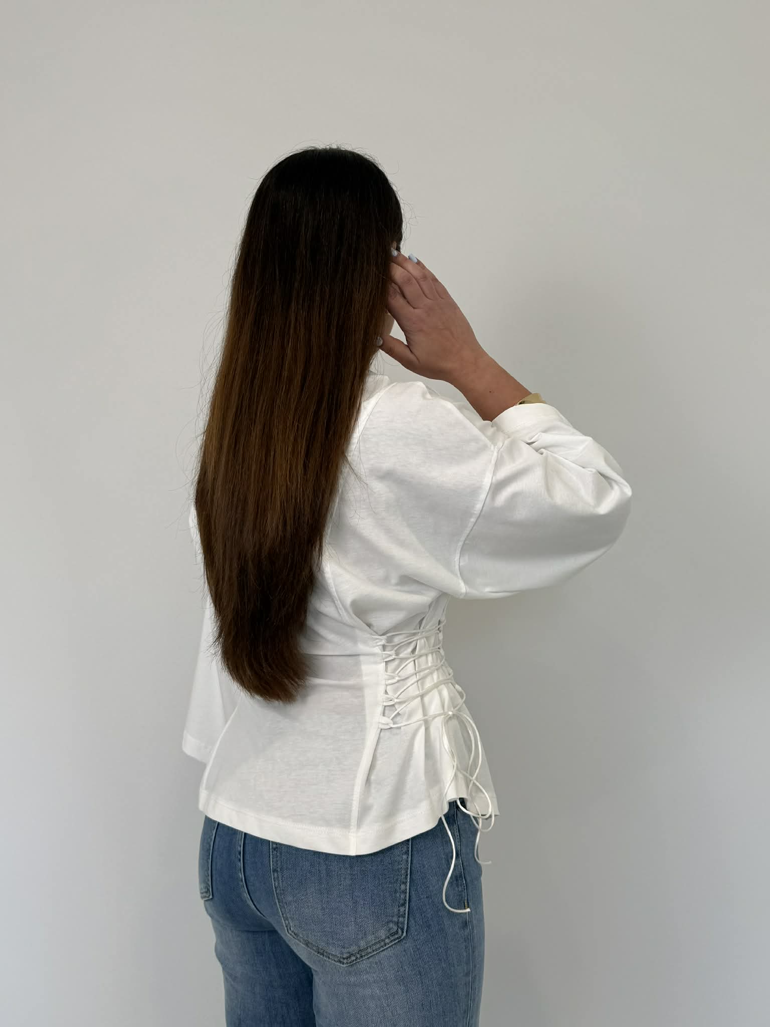 Tensione In - T-shirt con lacci laterali