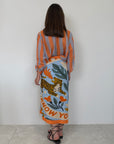 Haveone - Gonna pareo lunga tigre arancio