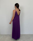 Haveone - Abito scollo quadrato viola