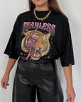 SusyMix - T-shirt over con tigre nero