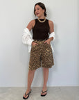 Haveone - Bermuda in cotone animalier