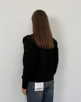 Haveone - Maglioncino con spalline nero
