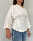 Tensione In - T-shirt con lacci laterali