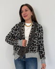 SusyMix - Cardigan maculato grigio