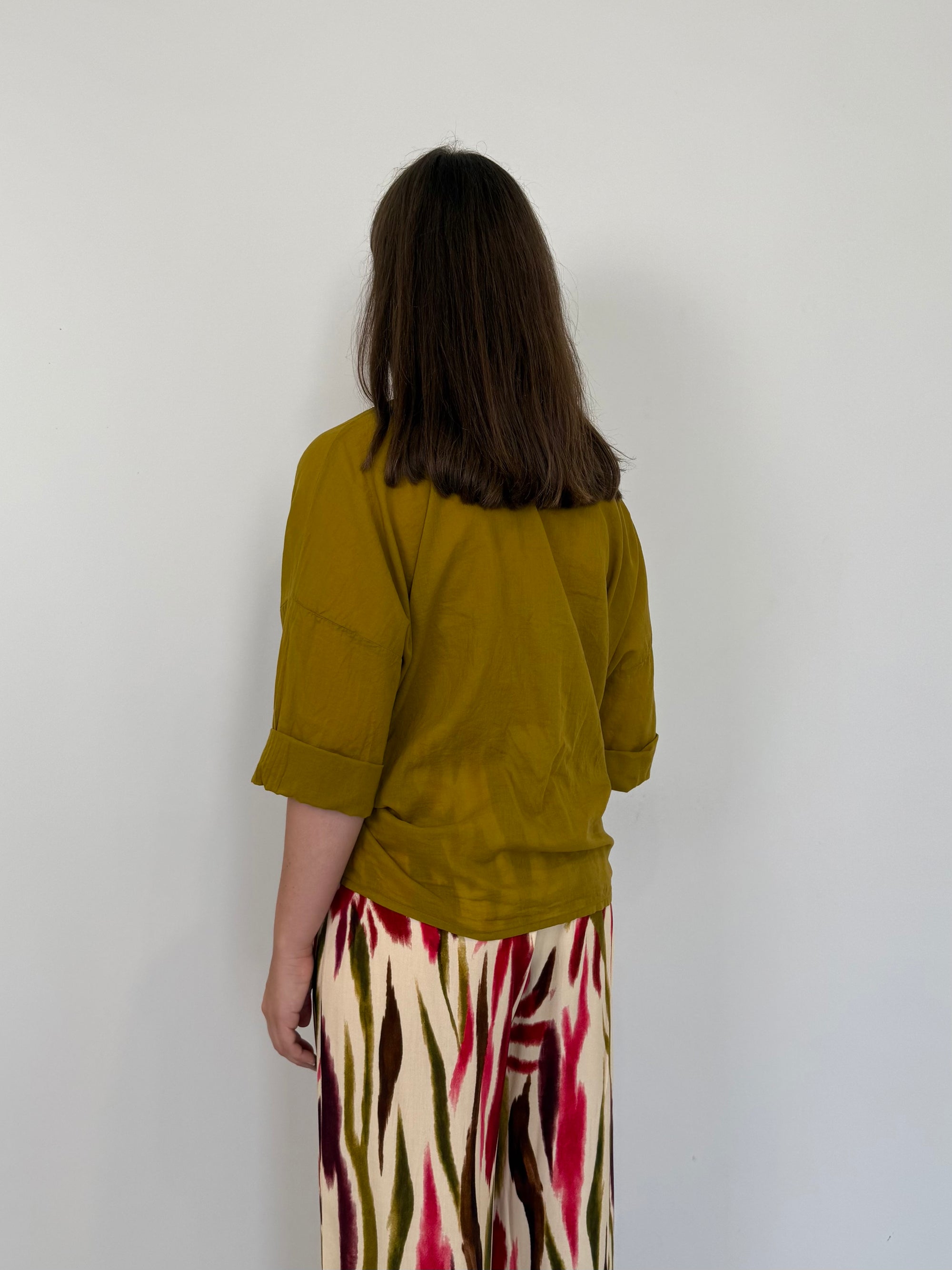 Haveone - Camicia in mussola di cotone olio
