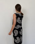 SusyMix - Canotta crop paisley nera