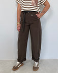SusyMix - Pantalone stellina paracudete moro